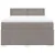 Produktbild 4 för Ramsäng med madrass taupe 140x190 cm tyg