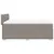 Produktbild 5 för Ramsäng med madrass taupe 140x190 cm tyg