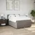 Produktbild 3 för Ramsäng med madrass taupe 140x200 cm tyg