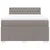 Produktbild 4 för Ramsäng med madrass taupe 140x200 cm tyg