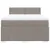 Produktbild 4 för Ramsäng med madrass taupe 160x200 cm tyg