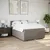 Produktbild 3 för Ramsäng med madrass taupe 160x200 cm tyg