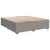 Produktbild 8 för Ramsäng med madrass taupe 180x200 cm tyg