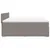 Produktbild 5 för Ramsäng med madrass taupe 200x200 cm tyg