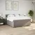 Produktbild 3 för Ramsäng med madrass taupe 200x200 cm tyg