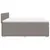 Produktbild 5 för Ramsäng med madrass taupe 200x200 cm tyg