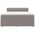 Produktbild 4 för Ramsäng med madrass taupe 200x200 cm tyg