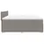 Produktbild 5 för Ramsäng med madrass taupe 200x200 cm tyg