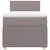 Produktbild 4 för Ramsäng med madrass taupe 80x200 cm tyg
