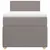 Produktbild 4 för Ramsäng med madrass taupe 90x190 cm tyg