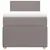 Produktbild 4 för Ramsäng med madrass taupe 90x200 cm tyg