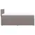 Produktbild 5 för Ramsäng med madrass taupe 90x200 cm tyg