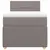Produktbild 4 för Ramsäng med madrass taupe 90x200 cm tyg