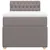 Produktbild 4 för Ramsäng med madrass taupe 90x200 cm tyg
