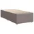 Produktbild 10 för Ramsäng med madrass taupe 100x200 cm tyg