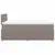 Produktbild 5 för Ramsäng med madrass taupe 120x200 cm tyg
