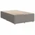 Produktbild 10 för Ramsäng med madrass taupe 120x200 cm tyg