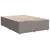 Produktbild 10 för Ramsäng med madrass taupe 140x190 cm tyg