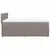 Produktbild 5 för Ramsäng med madrass taupe 160x200 cm tyg