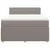 Produktbild 4 för Ramsäng med madrass taupe 160x200 cm tyg