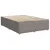 Produktbild 8 för Ramsäng med madrass taupe 160x200 cm tyg