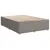 Produktbild 8 för Ramsäng med madrass taupe 160x200 cm tyg