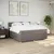 Produktbild 3 för Ramsäng med madrass taupe 180x200 cm tyg