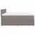 Produktbild 5 för Ramsäng med madrass taupe 200x200 cm tyg