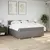Produktbild 3 för Ramsäng med madrass taupe 200x200 cm tyg