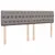 Produktbild 7 för Ramsäng med madrass taupe 200x200 cm tyg