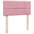 Produktbild 5 för Ramsäng med madrass rosa 90x190 cm sammet