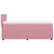 Produktbild 9 för Ramsäng med madrass rosa 100x200 cm sammet
