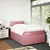 Produktbild 3 för Ramsäng med madrass rosa 120x190 cm sammet