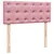 Produktbild 5 för Ramsäng med madrass rosa 120x190 cm sammet