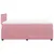 Produktbild 9 för Ramsäng med madrass rosa 120x190 cm sammet