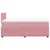 Produktbild 9 för Ramsäng med madrass rosa 120x200 cm sammet