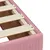 Produktbild 11 för Ramsäng med madrass rosa 120x200 cm sammet
