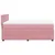 Produktbild 9 för Ramsäng med madrass rosa 140x190 cm sammet