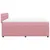 Produktbild 9 för Ramsäng med madrass rosa 140x190 cm sammet