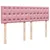 Produktbild 5 för Ramsäng med madrass rosa 140x190 cm sammet