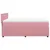 Produktbild 9 för Ramsäng med madrass rosa 140x190 cm sammet