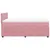 Produktbild 9 för Ramsäng med madrass rosa 140x200 cm sammet