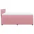 Produktbild 9 för Ramsäng med madrass rosa 140x200 cm sammet