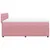 Produktbild 9 för Ramsäng med madrass rosa 160x200 cm sammet