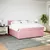 Produktbild 3 för Ramsäng med madrass rosa 180x200 cm sammet