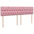 Produktbild 5 för Ramsäng med madrass rosa 180x200 cm sammet