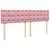Produktbild 5 för Ramsäng med madrass rosa 180x200 cm sammet