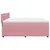 Produktbild 9 för Ramsäng med madrass rosa 180x200 cm sammet