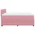 Produktbild 9 för Ramsäng med madrass rosa 200x200 cm sammet