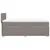 Produktbild 11 för Ramsäng med madrass taupe 80x200 cm tyg